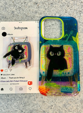 抽象派哈基米适用苹果13手机壳16Pro卡通vivox200透明红米note14防摔小米15一加套华为pura70荣耀x60硅胶OPPO