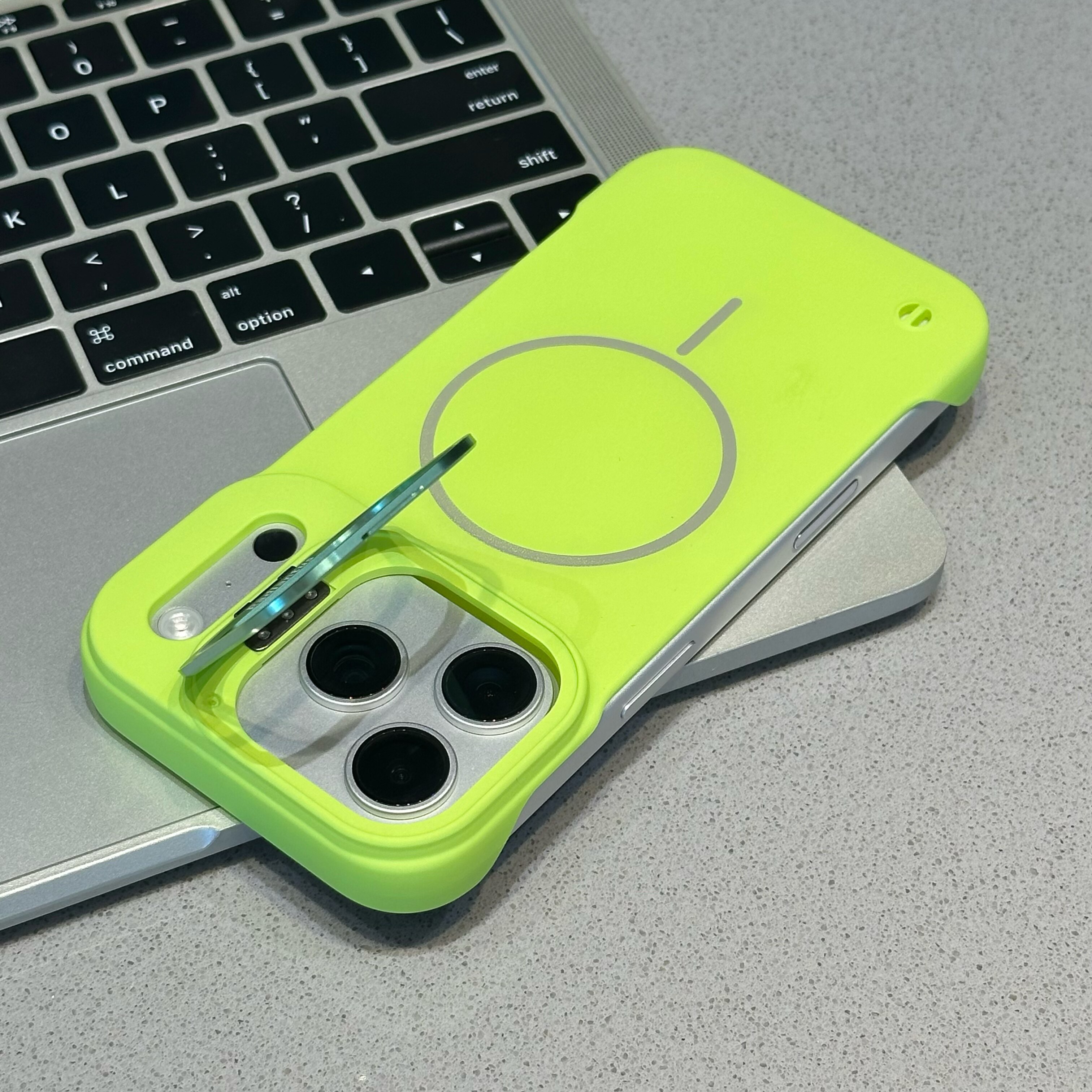 超薄无边框适用苹果17promax手机壳新款翻盖镜头支架iPhone16Pro保护套高级感15网红14磁吸13pm防摔硬壳男女
