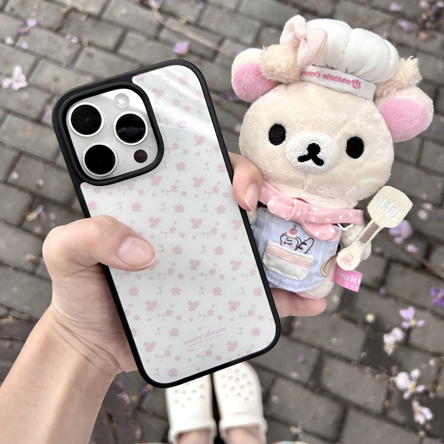 满屏粉色樱花适用苹果16/17promax手机壳iphone15promax可爱14/13新款16e彩色软边亚克力防摔15plus超火17air