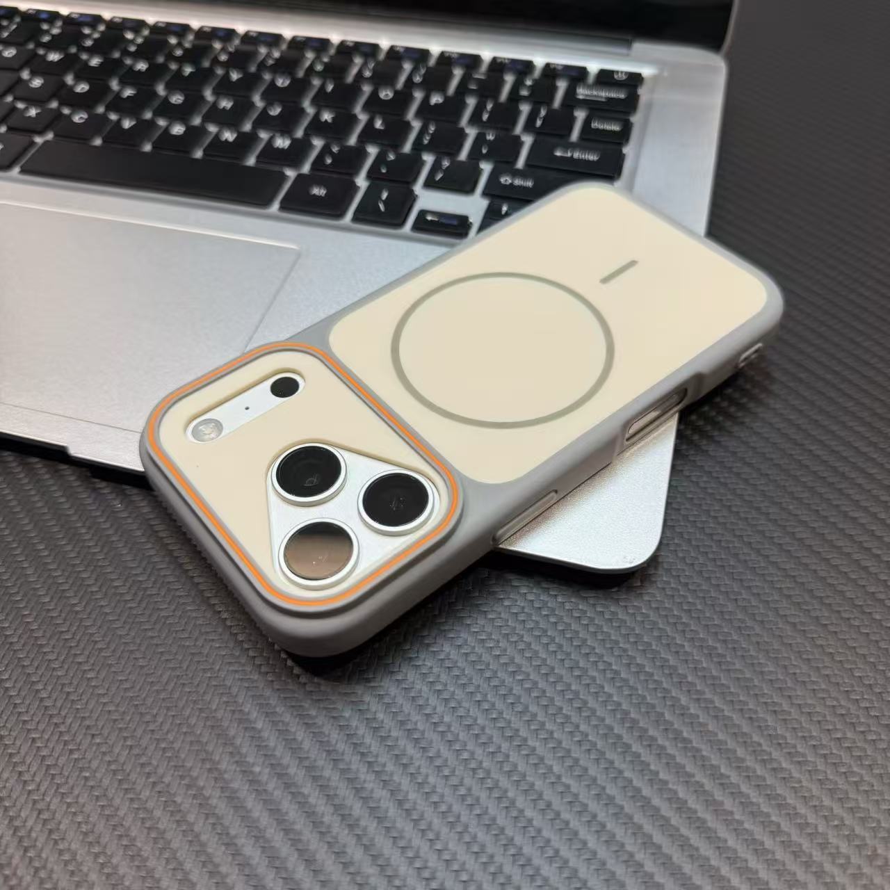 双色魅眼肤感磁吸适用苹果17promax磁吸手机壳iPhone16大视窗15PM磨砂哑光14创意13双色12全包防摔男女保护套