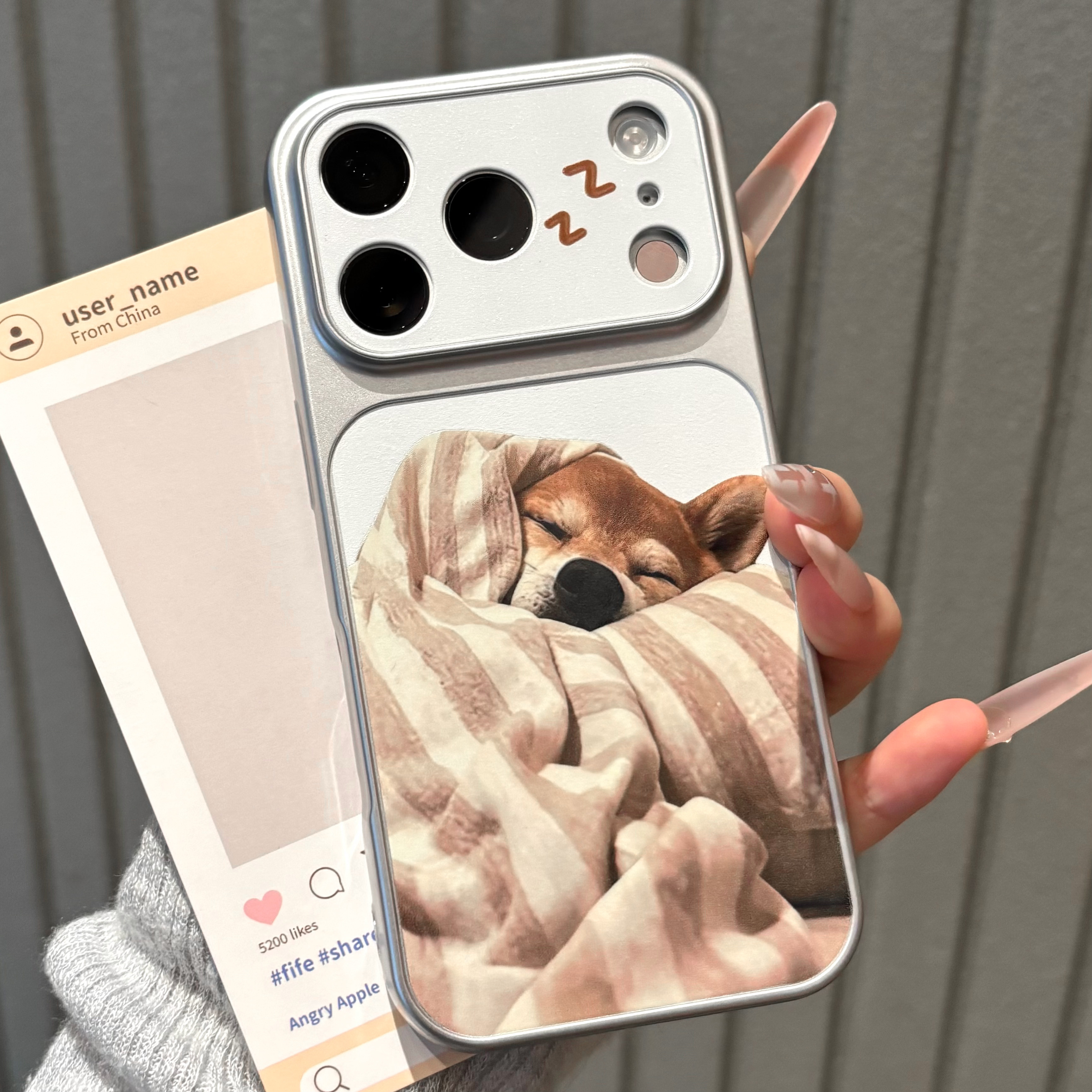 裹被子狗狗适用iPhone17Pro苹果18promax手机壳华为Mate80/70新款电镀秒变壳vivox500情侣款小米18pro手机套