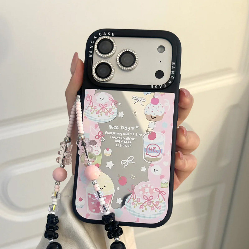 环绕小蛋糕适用苹果16/17promax手机壳iphone14pro个性13/14软12男女款新款16e潮牌镜面防摔套plus超火17air