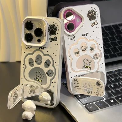 粉猫爪爪适用苹果16promax手机壳iPhone13华为nova14小米15荣耀400情侣opporeno13带支架vivox200可爱IQOOz9