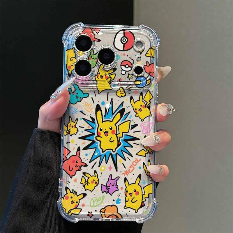 创意乌鸦皮卡丘适用iPhone17promax苹果16pro手机