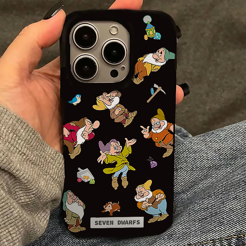 七个小矮人适用苹果15promax手机壳iphone14pro可爱卡通13软壳12女新款11果冻壳肤感防摔max创意xs软套xr男女
