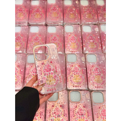 福禄葫芦百福图适用iphone16pro手机壳苹果15promax保护套14网红超火13新款16promax新年过年max本命年超好看