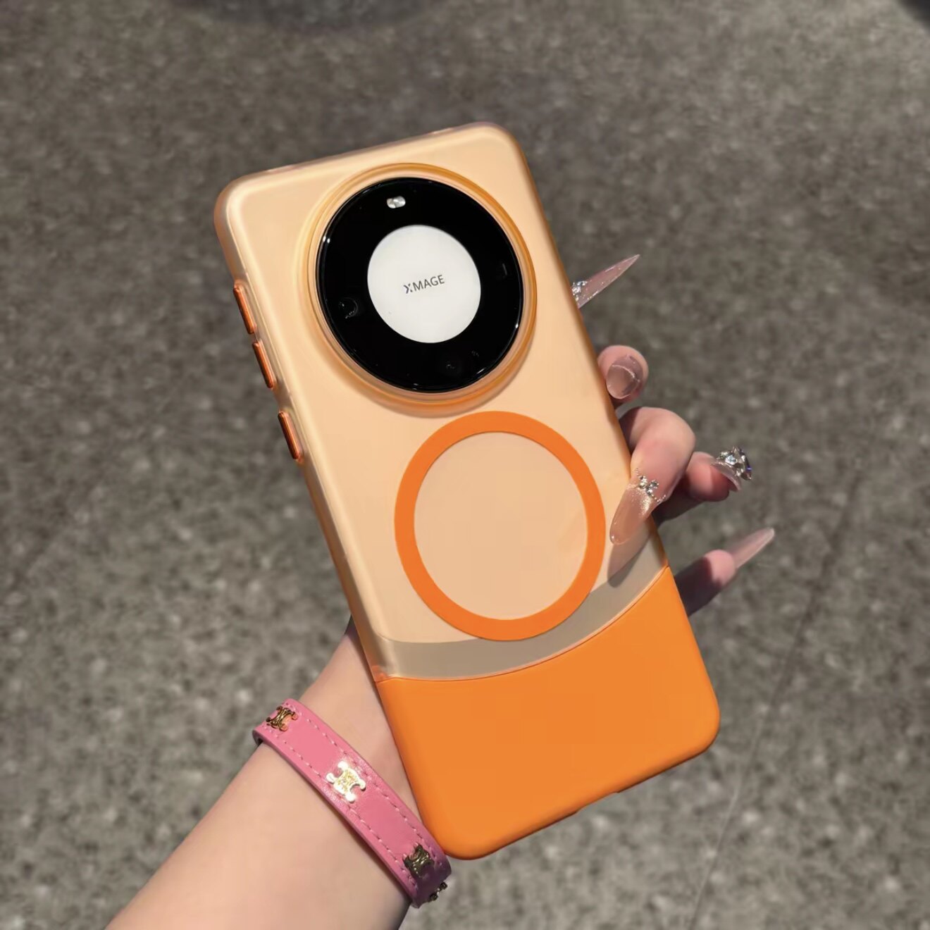 磨砂上下拼接磁吸适用iPhone17promax苹果16pro手机壳华为Mate70/60大孔15plus透明12磨砂p80男女款小米17pro
