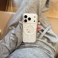 星星蝴蝶结适用于苹果17Promax磁吸手机壳iphone18Pro男女款14透明13Pro保护套12mini硅胶软7/8plus防摔17air