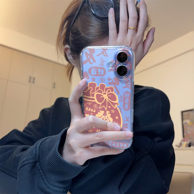 发财福袋适用苹果17promax手机壳iPhone16pro太空壳华为Mate80防摔Reno15vivox300小米17pro硅胶荣耀500软壳