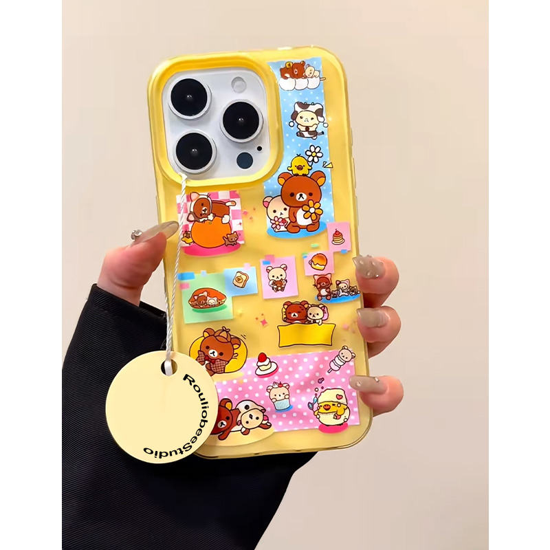 可爱拓麻歌子适用苹果15/16手机壳iPhone14Promax立体褶皱陨石纹13/12/11软壳12小众15plus防摔16pro保护套15