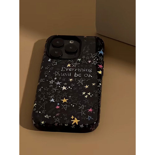 韩风满天星适用苹果15手机壳iPhone16promax卡通华为mate70荣耀vivox200个性小米网红超火菲林二合一防摔OPPO