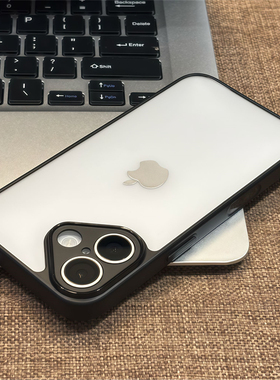 超薄磨砂二合一适用苹果17promax手机壳iphone16pro新款17简约13/14保护套15promax全包11防摔16plus男女plus