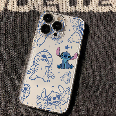 情侣ins线条史迪仔适用华为Pura70苹果15promax手机壳小米iPhone14/13防摔OPPOReno12荣耀200vivox100siQOOz9