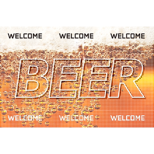 创意网点半透膜BEER酒吧腰线玻璃贴个性底纹布置餐厅静电无胶贴