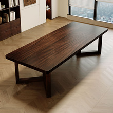 胡桃木大书桌南美胡桃木南美胡桃木书桌餐桌工作台长桌大板茶桌