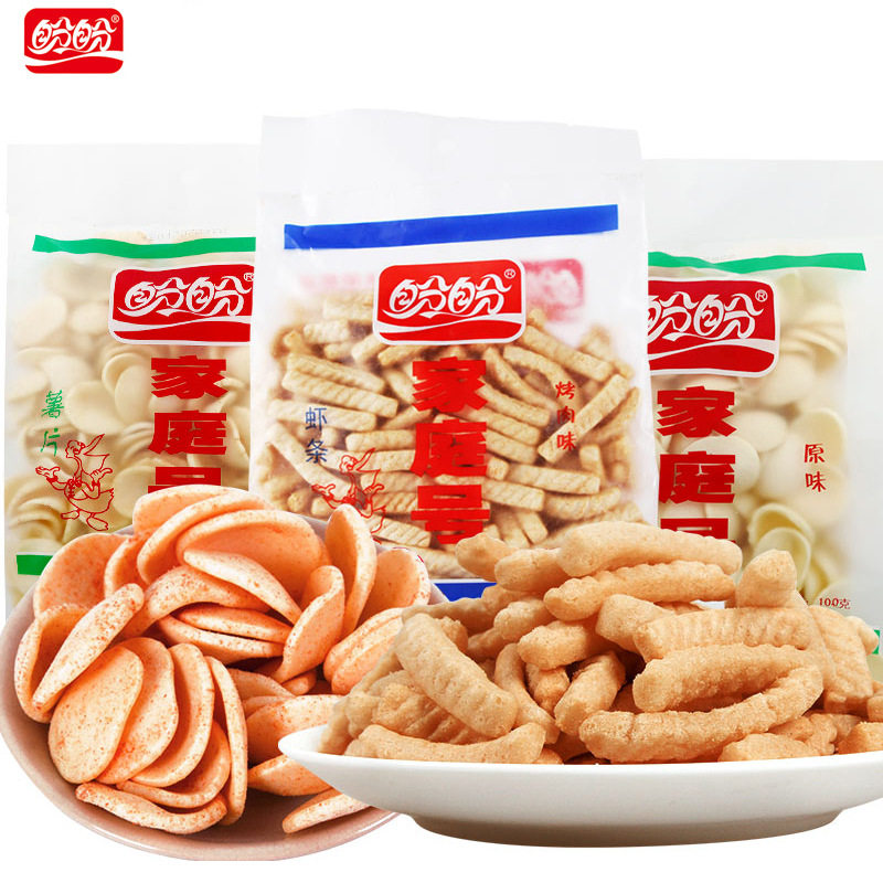 盼盼家庭号薯片100g原味办公室零食休闲小吃食品膨化大包批货