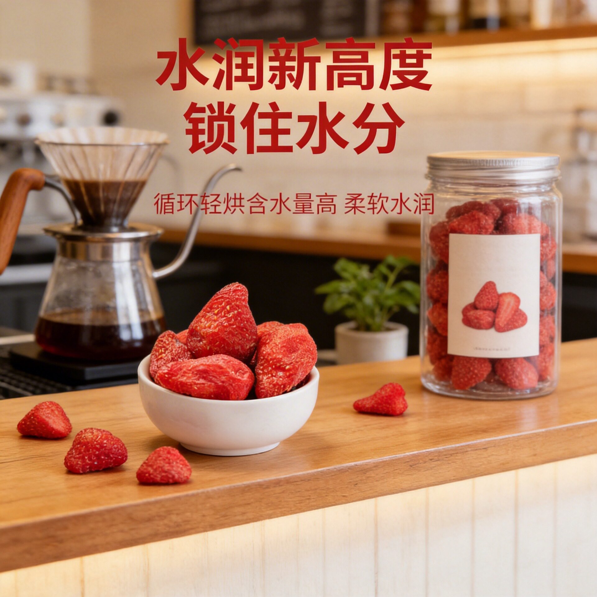 袋装草莓干蜜饯果干厂家装饰草莓果脯水果食品批货零食摆摊