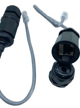 超五类六类M16M20M22M25L网线数据信号RJ45防水连接器 航空插头插