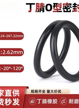 环保美标优质丁晴O型圈线径2.62*内径1.24-247.32耐油垫圈密封圈