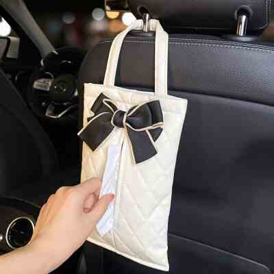 车载纸巾盒创意网红卡通可爱挂式椅背多功能纸巾抽车内装饰用品女