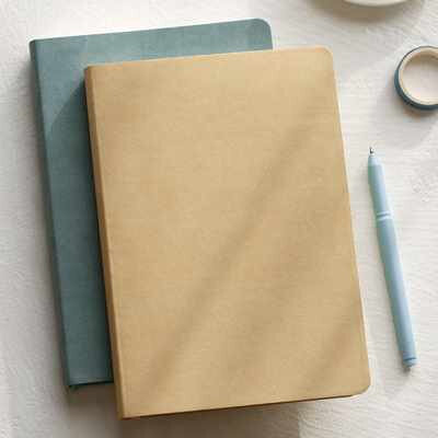 初笙记 A5空白内页本 手绘本空白本白纸本子 简约小清新绘画本插