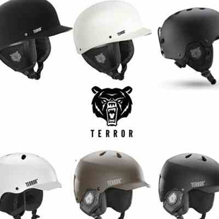 新款TERROR男女单板滑雪头盔减震防摔防风头盔单板滑雪护具