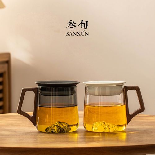 叁旬远山悠然泡茶壶玻璃