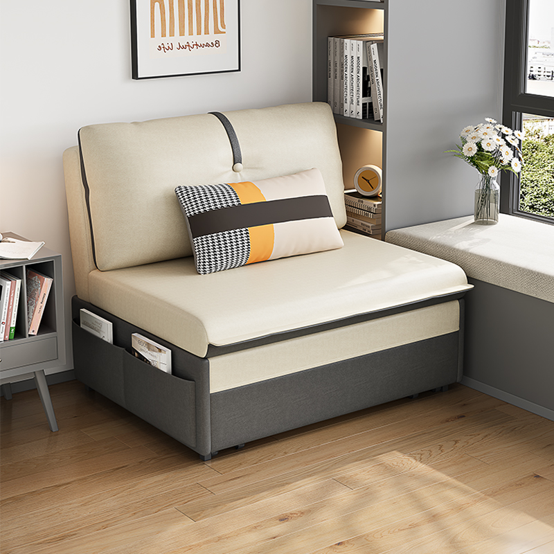 科技布沙发床两用小户型客厅可折叠多功能单双人轻奢可储物无扶手