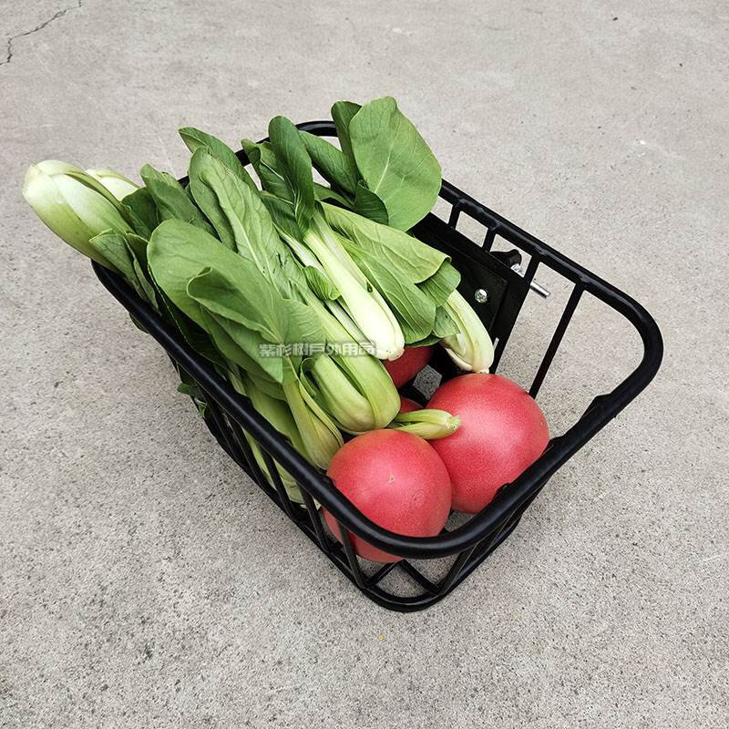 电动滑板车后置车篮车筐迷你型装饰篮铁质菜篮子装逼高逼格