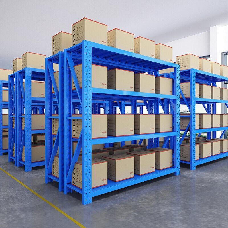 货架仓储仓库置物架家用储物架库房金属铁架子蓝色轻型主架蓝色四