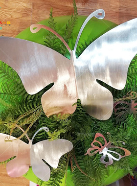 不锈钢镜面蝴蝶雕塑 户外园林景观装饰品金属铁艺 不锈钢蝴蝶雕塑