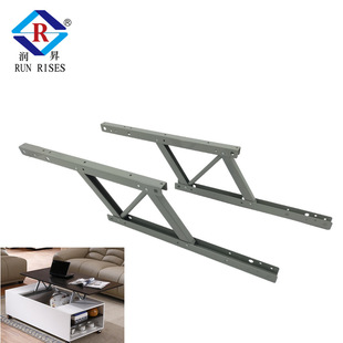 茶几升降架功能茶几餐桌升降配件电脑桌折叠架 B08 板式 五金配件