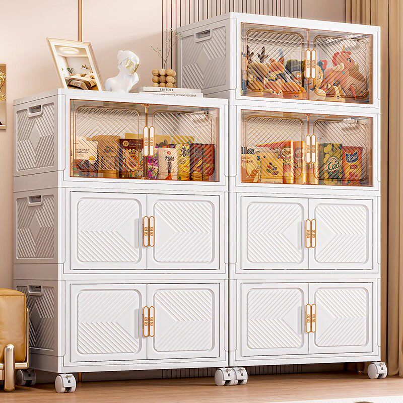 日本进口衣服收纳柜储物柜衣柜折叠多层客厅零食玩具收纳柜子置物,收纳整理,鞋柜,淘宝优惠券,粉丝福利购,淘宝优惠卷