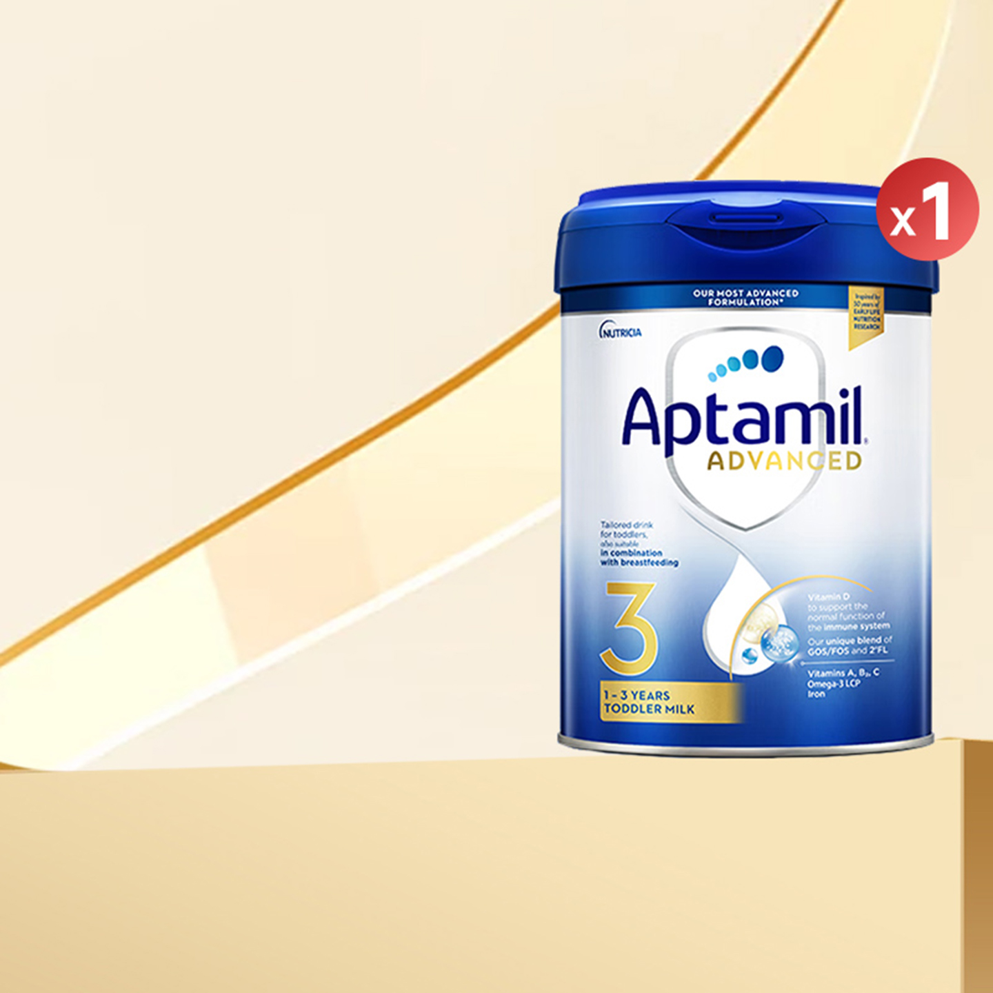 官方授权英国版爱他美白金版3段1-3岁德国品牌婴幼儿奶粉800g*1罐