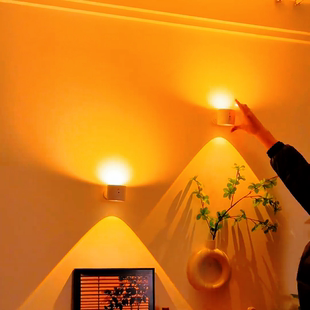 壁灯灯具灯饰2025新款卧室阅读灯充电无线免接线免打孔小夜灯
