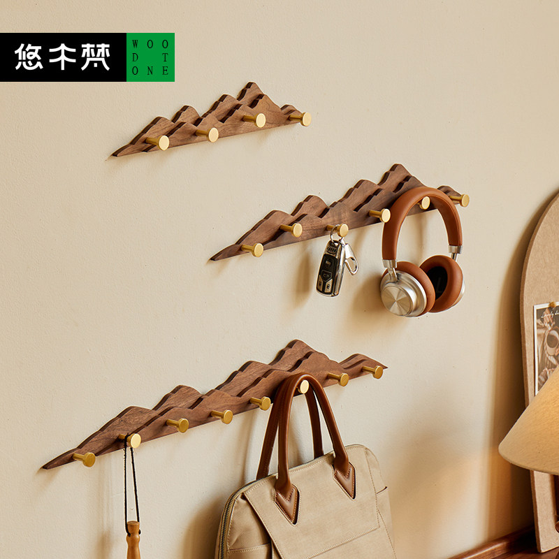 中古风挂衣架墙上壁挂创意入户进门口玄关挂衣钩高级钥匙装饰挂钩