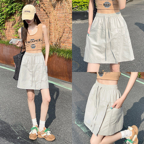 假两件工装半身裙女2026新款