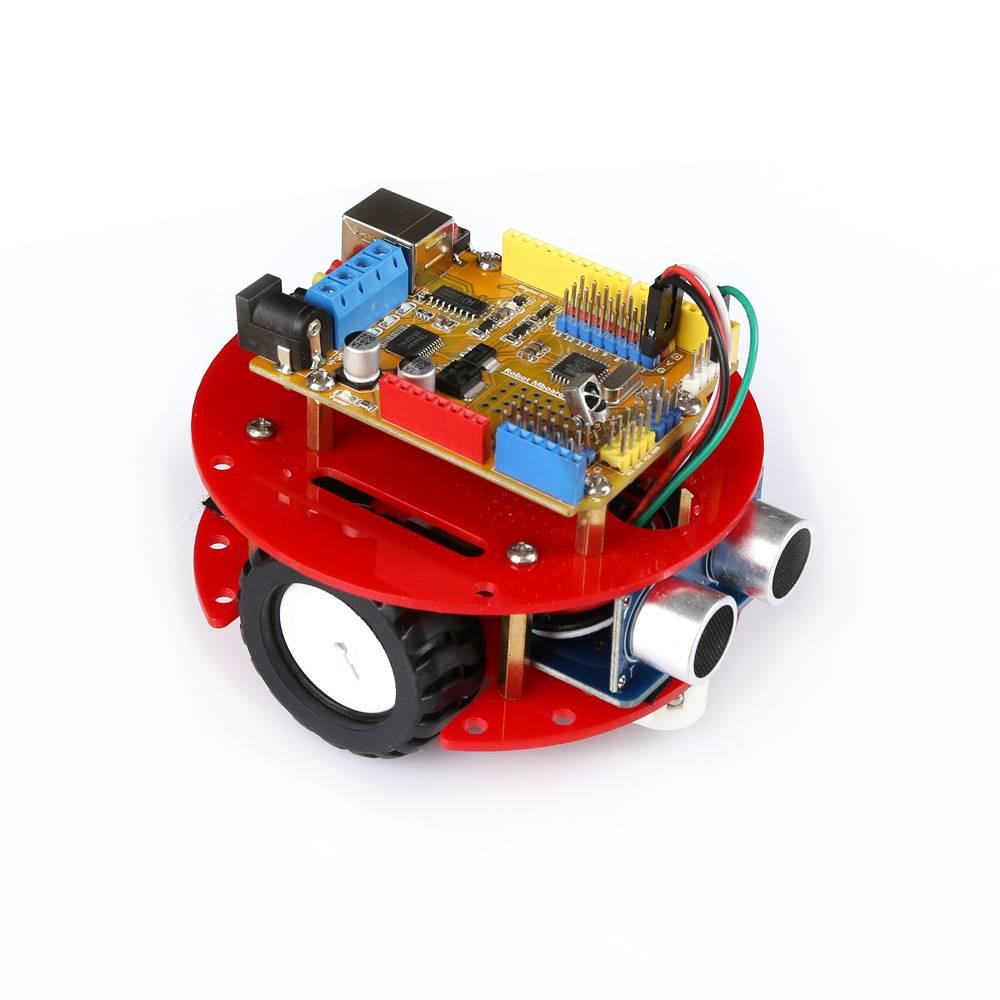 For Arduino小车智能DIY套件避障红外遥控车底盘创客机器人