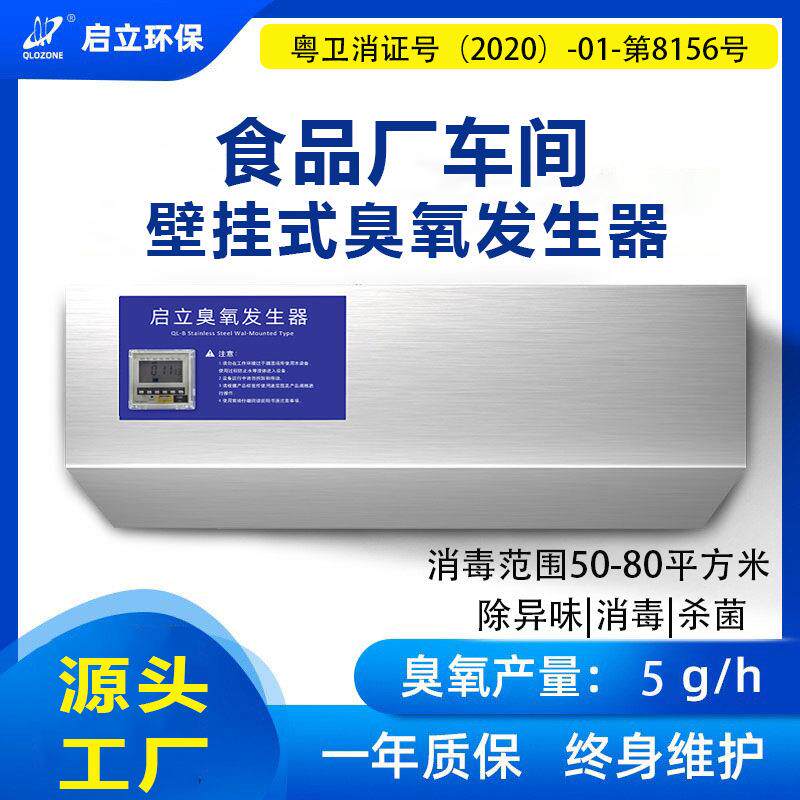 5G臭氧消毒机壁挂式学校车间净化空气杀菌 食品厂臭氧发生器