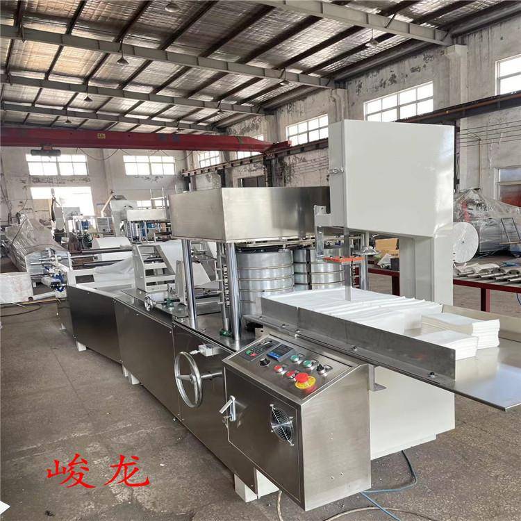 酒店一次性毛巾浴巾折叠机 理发店用美发巾设备厂家纸浆折叠设备