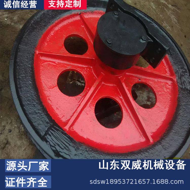 供应600矿用固定天轮 800单槽固定天轮 1米凿井天轮厂家可定制