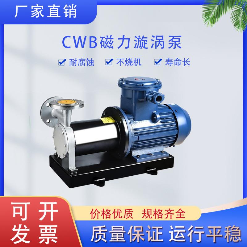 40CWB型磁力漩涡泵 CWB磁力泵驱动泵 低流量高扬程耐腐蚀化工泵