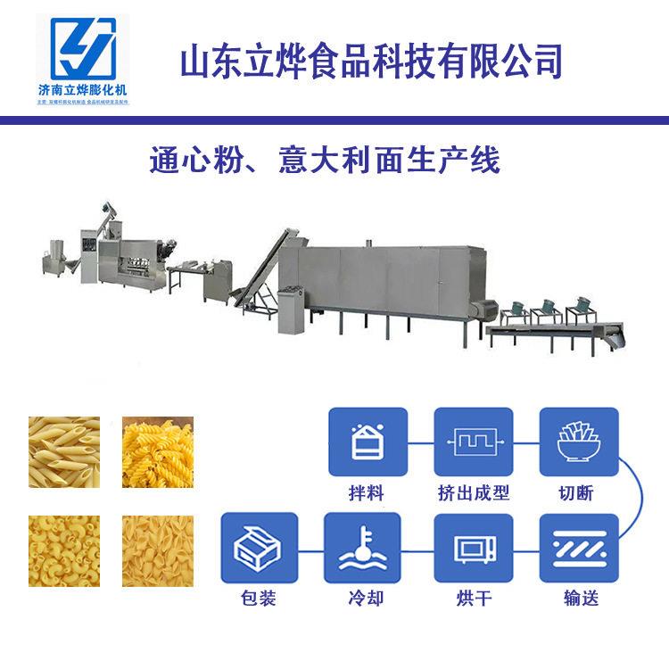 意大利短面加工设备 通心粉生产线 螺旋贝壳意面生产设备