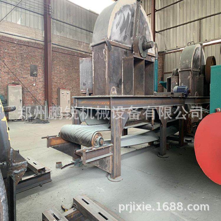 杨木树枝削片机 全自动废木板净片机 横进料式木材切片机