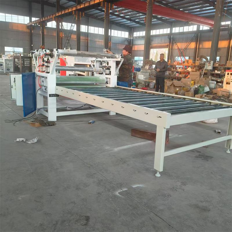 钢质防火门板自动覆膜机 UV高光板材贴膜机 装饰板材保护膜冷裱机