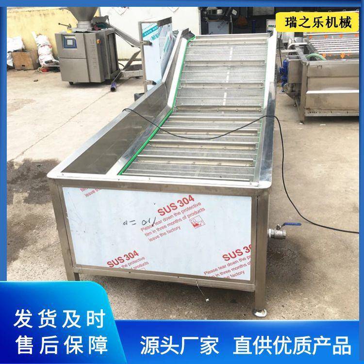 供应海蛎子蒸煮机 无骨鸡爪漂烫设备 连续式大虾漂烫流水线厂家