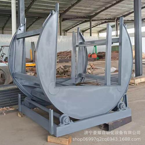 180度360度圆形U型翻板机建筑大板材用翻面设备整剁板翻面机