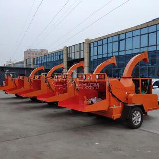 林场作业柠条粉碎机 移动式果树枝打碎机 柴油动力杂木打碎机