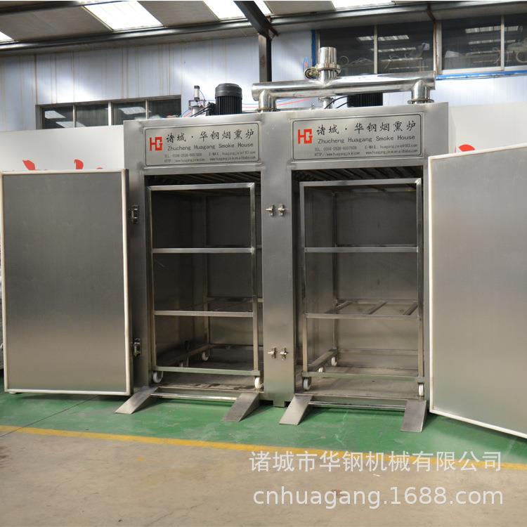 商用大型腊肉烟熏炉 500公斤香肠熏蒸炉 大型香肠加工机器