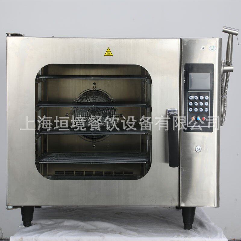 全自动炸鸡店万能烤箱 汉堡店多功能蒸烤箱 乐信相似烘培店蒸烤炉